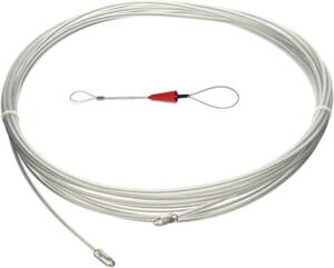 Kimlonton通線 ワイヤー 配線ワイヤー ロッド径 3mm 長さ12m 通線 入線 呼線工具 ケーブル牽引具セット CD管・
