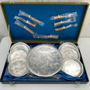 #14264　銀メッキ　食器　お皿　フォーク　ナイフ　トング　プレート　現状品　経年劣化　アンティーク　