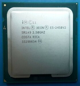2個セット Intel Xeon E5-2450 v2 SR1A9 8C 2.5GHz 20MB 95W LGA 1356 DDR3-1600
