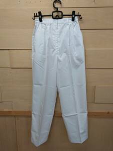 WHISeL　ホワイセル　白衣ツータックパンツ　ホワイト　Lサイズ　レディース　01