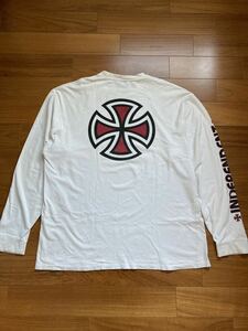 INDEPENDENT TRUCKS 長袖　Tシャツ　XL 白　インディペンデントトラック　スケートボード