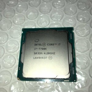 【ジャンク品】Intel インテル CPU Core i7-7700K SR33A 4.20GHz 240426SK750047