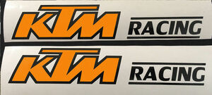 送料無料 KTM LC 640 Duke Replacement Sticker Decal ステッカー シール デカール バイク 2枚セット オレンジ&ブラック