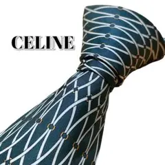 ★CELINE★　セリーヌ　グリーン系　総柄