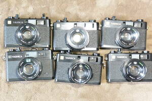 ６台　ヤシカエレクトロ３５シリーズ　廃業したカメラ屋さんの完全ジャンク