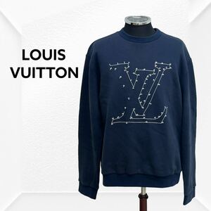 高級 LOUIS VUITTON ルイヴィトン 21AW LVステッチプリントエンブロイダリースウェットシャツ メンズ HLY41WFMC