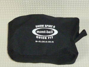 未使用 モンベル スノースパイク6 クイックフィット アイゼン6本爪 mont-bell 25.0～30.0Cm