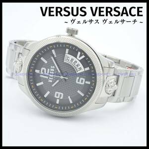 【新品・送料無料】VERSUS VERSACE ヴェルサスヴェルサーチ 腕時計 メンズ クォーツ VSPVT0520 グレー・シルバー メタルバンド
