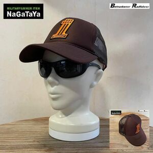 ベェトォンナ ラドファ BETRUNKENER RADFAHRER NO1 ナンバーワン スナップバックキャップ トラッカーCAP ブラウン フリー BIKERキャップ