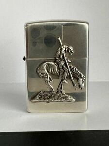 Zippo ジッポー シルバー　silver　End of the Trail アメリカン・インディアン 美品