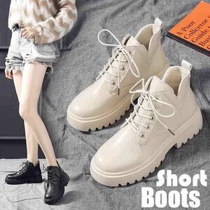 レディース 靴 ブーツ basic boots ショート アンクル ブーツ ショットブーツ 35 ブラック起毛