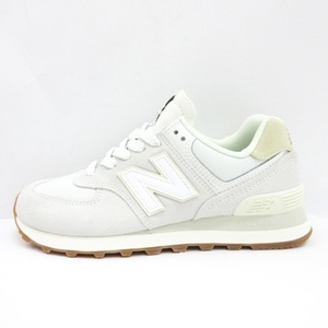 未使用品 ニューバランス NEW BALANCE WL574NO2 スニーカー ライトグレー US7 24cm ■ECS レディース