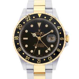 ロレックス GMTマスター 2 D番 16713 ROLEX 腕時計 黒文字盤 【安心保証】