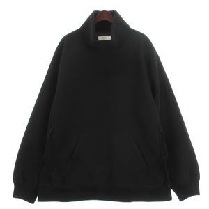 ファセッタズム FACETASM BONDING HI-NECK PULLOVER ボンディング トレーナー ハイネック ブラック 5 メンズ