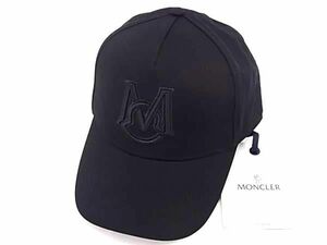 1円 ■極美品■ MONCLER モンクレール コットン100％ ベースボールキャップ 帽子 レディース メンズ ブラック系 AW8734