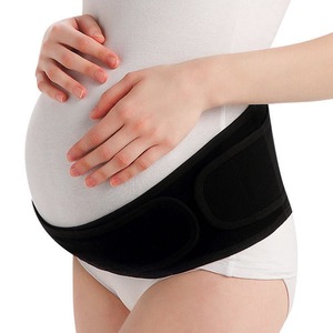 マタニティ ベルト ガードル 腹帯 妊婦帯 補正下着 産前 産後 腰痛 ブラック 黒 調節可能なフリーサイズ