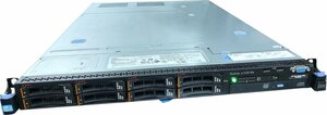 ●6コア IBM SystemX 3530 M4 1Uサーバ (6コア12スレッド Xeon E5-2430-2.2GHz/16GB/2.5inch 146GB SAS*8/DVD/CentOS6.7)