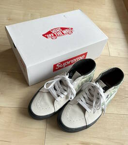 ☆Supreme × Vans☆Dollar Skate Grosso Mid☆White☆US10☆28cm☆シュプリーム×バンズ☆スケート グロッソ☆白☆