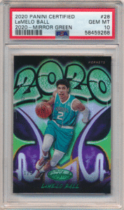 LaMelo Ball 2020-21 Certified 2020 RC Rookie Mirror Green 1/5 PSA 10 完璧 ルーキーグリーン ラメロ・ボール ファーストナンバー