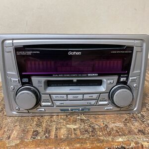 ホンダ純正　Gathers DUAL SIZE CD/MD COMPO WX-232M MODEL No.PH-4063L-A 13 BAND SPECTRUM ANAYZER 動作未確認　ジャンク