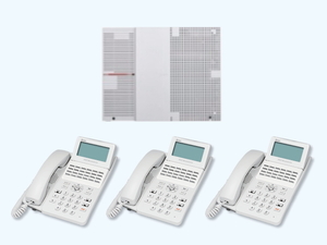 【設置工事付き】NTT αN1S スター主装置 24ボタン標準スター電話機（ホワイト） 3台セット 【ビジネスホン・業務用電話機】