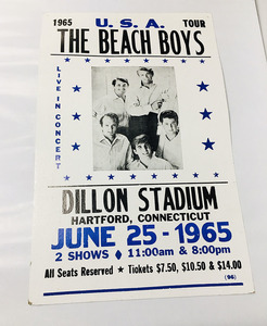 希少 レア ビンテージ ザ ビーチ・ボーイズ the Beach Boys 1965 ツアーコンサート ポスター Endless Summer ビーチボーイズ
