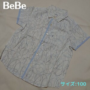 【BeBe】半袖シャツ(100)