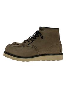 RED WING◆レースアップブーツ・モックトゥ/27.5cm/KHK/スウェード