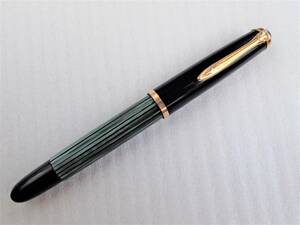 ビンテージ品　ペリカン Pelikan 400NN　緑縞　万年筆 OF　前期型