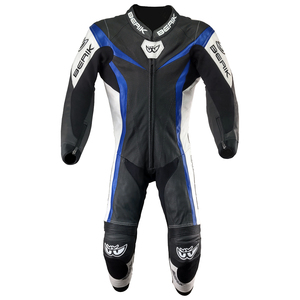 MFJ公認モデル BERIK ベリック レーシングスーツ LS1-10417 BLUE 60サイズ 5XLサイズ相当 サーキット ツーリング 【バイク用品】