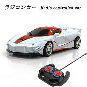 ラジコン 車 RC ラジコンカー リモコンカー 子供 おもちゃ 乾電池式 スポーツカー プレゼント 誕生日 フェラーリ レッド 送料無料