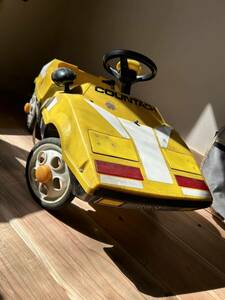 ◆ランボルギーニ カウンタック ペダルカー◆リトラクタブルライト 当時物 乗用玩具
