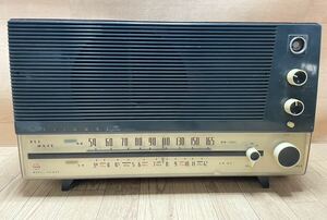 National ナショナル UA-645 真空管ラジオ アンティーク 昭和レトロ 木製 コレクション お宝 当時物 レトロ C1