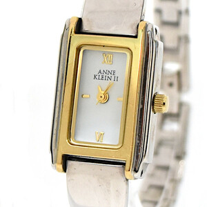 アンクライン 腕時計 ファッション SS×GP 753H レディース ホワイト文字盤×シルバー ANNE KLEIN