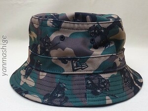 極美品 NEW ERA レア! スターウォーズ・イウォーク ウィケット・カモフラージュ・バケットハット ニューエラ