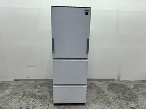 １円スタート　大阪発D　SHARP　ノンフロン冷凍冷蔵庫　SJ-GW36E-W　356L/70kg 2019年製　G