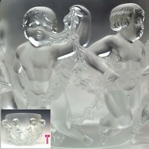 【趣楽】 ＬＡＬＩＱＵＥ　ルネ・ラリック　大作　「リュクサンブール」　直径３０ｃｍ　重量１３ｋｇ　本物保証　Ｘ１９６１