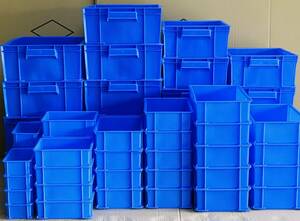 新品訳あり・プラスチックコンテナ大中小6種類×9セット54個まとめて パーツボックス ツールケース 大量セット BOX パーツケース71