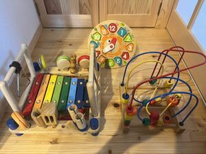 知育玩具 玩具 赤ちゃん 木のおもちゃ　木製　ベビー　キッズ　TOY おもちゃ　子供　時計　木琴　知育