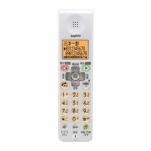 三洋電機 増設用専用子機 (クリーミーホワイト) TEL-SDJ8(W)(中古品)