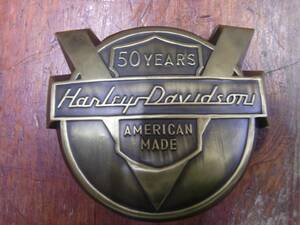 50YEARS　ハーレーダビッドソン用フェンダーエンブレム５０年記念エンブレム（1954年）　（ハーレー（在庫あり