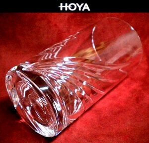 売切 HOYA クリスタル グラス 容量:240cc 2客組 日本製 取説付 未使用品 I/I、寸法φ上63/下55×H112mm、重量230ｇ、口元厚1.4mm、底厚13mm