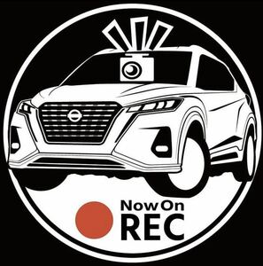 無料車種やカラーリングの変更承ります　日産　kicks キックス　ドラレコ　ドライブレコーダー　ステッカー　カッティングステッカー