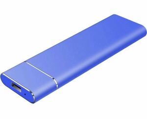 外付けHDD ハードディスク USB3.1（1TB, ブルー）