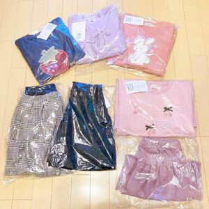 A★（株）べべBEBE7点セット★サイズ130cm★タグ付き未使用品★BEBE.SLAPSLIP.noeil aime BEBEなど★