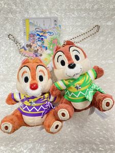 新品 未使用 タグ付き ディズニーランド TDL 30周年 七夕 たなばた チップ & デール ペア ぬいぐるみバッジ ぬいば ヌイバ セット 短冊