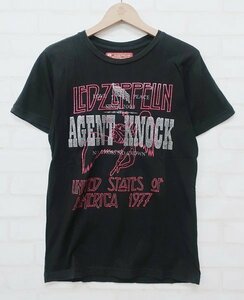 4T6148■クリックポスト対応■ TMT×AGENT KNOCK レッドツェッペリン 半袖Tシャツ エージェントノック TMT×AGENT KNOCK