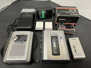 【希少JUNK】4台　SONY ソニーPANASONIC ・MICRO　カセットCASSETTE ・FM STEREO・など現状品★15885管理番号