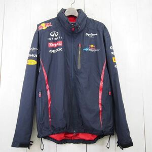 レッドブル・レーシング Red Bull RACING ナイロンワークブルゾン*ジップアップジャケット(M)ダークネイビー