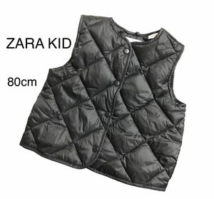 ZARA KID ザラキッズ　キルティング　ダウンベスト　中綿　ブラック